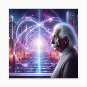 Albert Einstein 8 Canvas Print