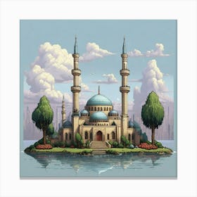 Islamic Mosque paintings 1 Canvas Print