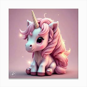 Cute Unicorn Canvas Print