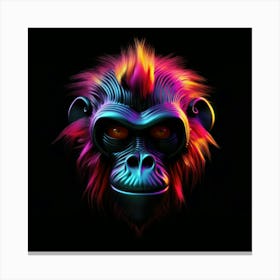 Neon Gorilla 1 Stampe su tela