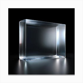 Clear Glass Cube Canvas Print