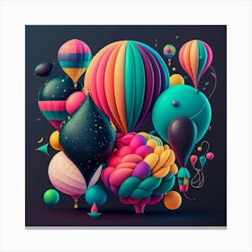 3d Art 3 Canvas Print