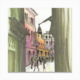 Discovering Venice Square Canvas Print