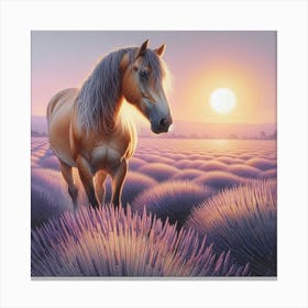 Sunset Horse Canvas Print Canvas Print