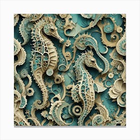 Seahorses 20 Canvas Print