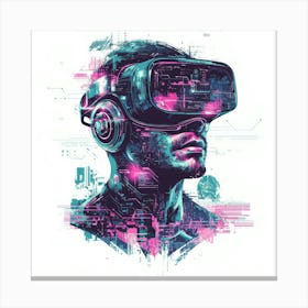 Vr Headset.Generated AI. Wall Art Print 15 Stampe su tela