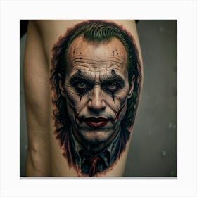 Joker Tattoo 9 Canvas Print