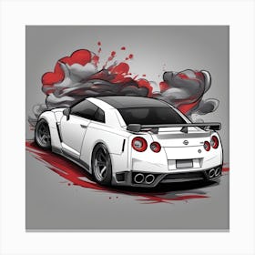 Nissan Gtr Canvas Print