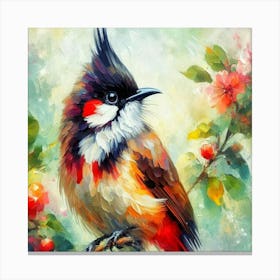 Bulbul Bird On A Branch 3 Canvas Print