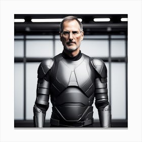 Steve Jobs In Armor 4 Canvas Print