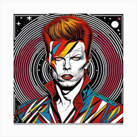 David Bowie Ziggy Stardust Fantasy Poster 4 Canvas Print
