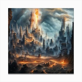 Fantasy City 1 Canvas Print