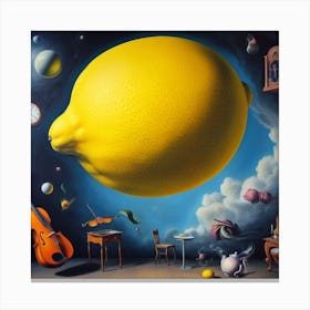 Lemon In The Sky Canvas Print