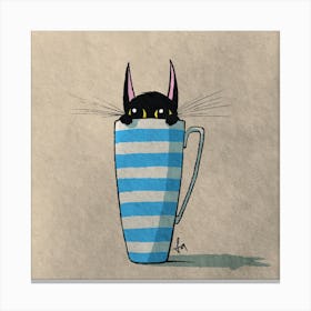 Coffee Cat Canvas Print