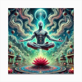 Meditative Man Canvas Print