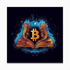 Bitcoin Book Canvas Print