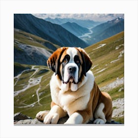 St Bernard Dog 33 Canvas Print