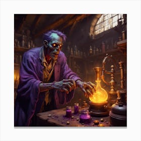 Wizard In A Lab Canvas Print