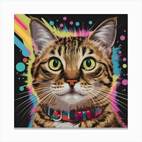 Cat Panting Canvas Print