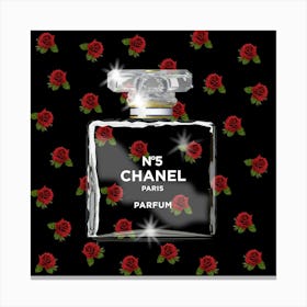 CHANEL ROSES | POP ART POSTER Canvas Print