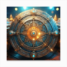 Shield Of The Gods Canvas Print