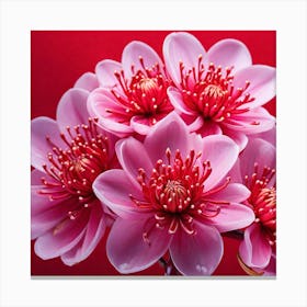 Chinese New Year Flowers Canvas Print