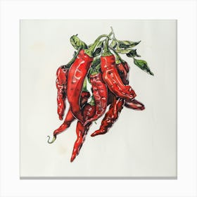 Red Chili Peppers Canvas Print