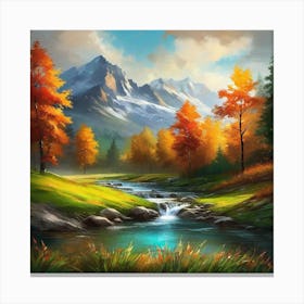 Autumn In The Mountains 35 Canvas Print