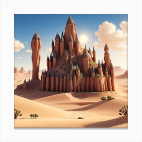 Castle In The Desert Canvas Print