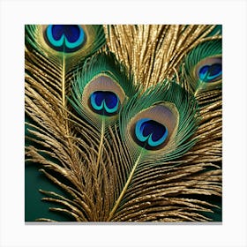 Peacock Feathers 5 Canvas Print