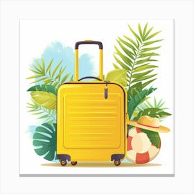 Summer Vacation Background Canvas Print