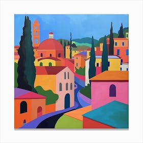 Abstract Travel Collection Florence Italy 7 Canvas Print