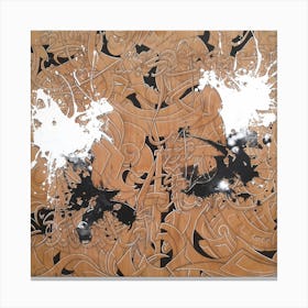 abstract caligraphy Canvas Print