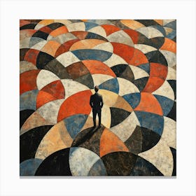 Man In A Circle Canvas Print