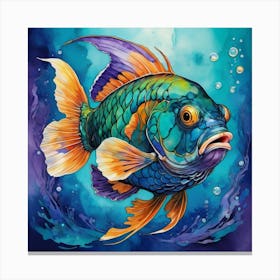 Mermaid Fish 1 Canvas Print