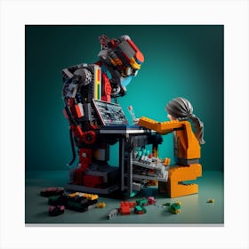 Lego Artist Canvas Print