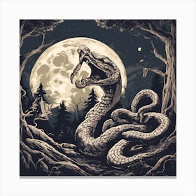 Snake In The Woods Canvas Print