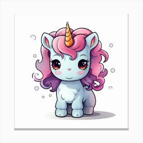 Cute Unicorn 158 Canvas Print