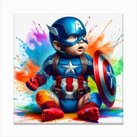 Captain America Baby 1 Canvas Print