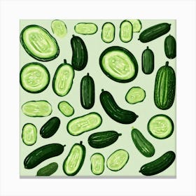 Cucumbers 17 Canvas Print