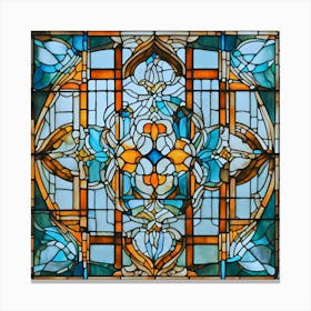 Stained Glass Window Canvas Print