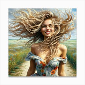 'The Wind Blows' Canvas Print