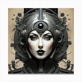 Rostro Mujer Del Futuro Canvas Print