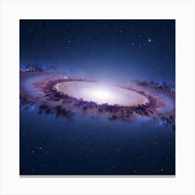 Galactic Majesty: The Endless Spiral of the Cosmos Canvas Print