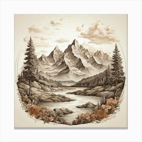 Mountain Landscape 10 Canvas Print