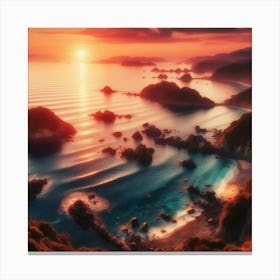 Sunset Stock Videos & Royalty-Free Footage 1 Canvas Print