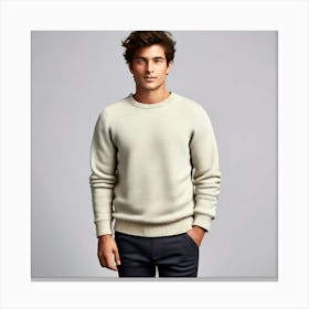 Man In A Sweater 2 Canvas Print