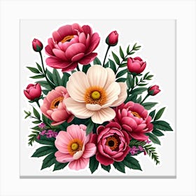 Bouquet Of Flowers 5 Canvas Print