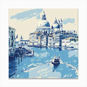 A Venice With Grand Canal Hand Drawn Sketch Illu 1720474740 4 Canvas Print