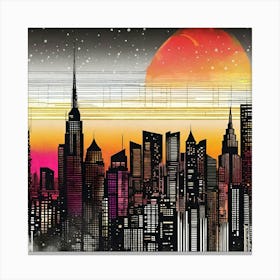 New York City Skyline 69 Canvas Print